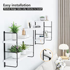 MXCSE Wall Shelves, Wall Mounted Bookshelves, DIY Floating Shelves - Image 8