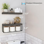 QEEIG Bathroom Shelves Over Toilet - Image 3