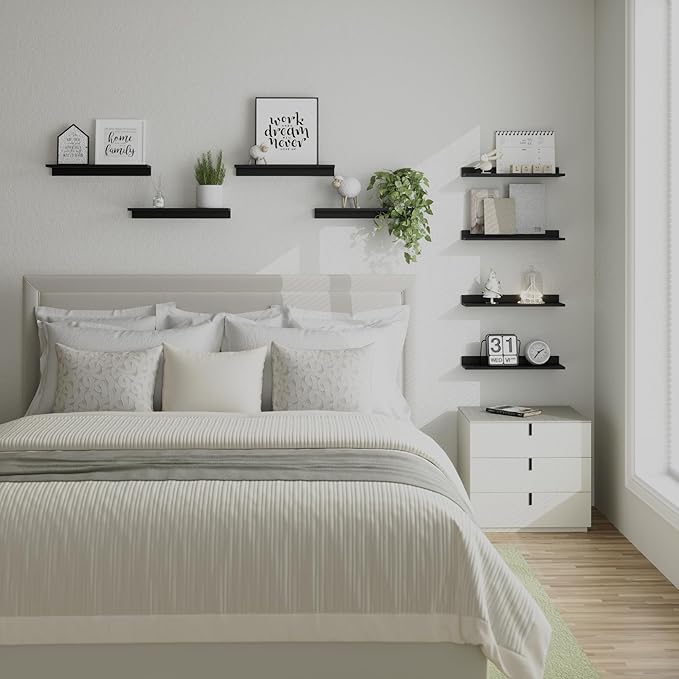WOPITUES Floating Shelves, Wall Mounted Shelves - Image 7