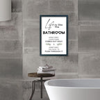 YWJKWLGS Funny Bathroom Wall Art, 11x16 Inch Black Framed Life is Like Bathroom - Image 7