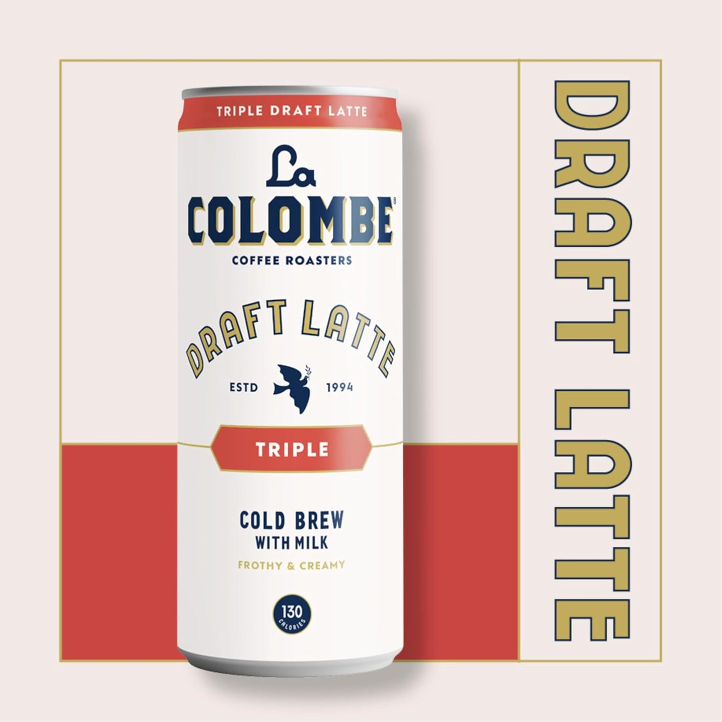 La Colombe Coffee, Triple Draft Latte, 11 fl oz Cans (Pack of 12), Coffeehouse Quality Cold Brew, Specialty Grade Coffee Beans, Ready-to-Drink On-the-Go