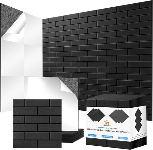 12 Pack Acoustic Panels, Sound Proof Foam Panels by Junwisun