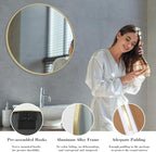 Sweetcrispy 28 Inch Round Wall Mirror - Image 4