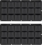 ZOENHOU 2 Pack Total 36 Roomy Pockets Horizontal Garden Planter, Waterproof by ZOENHOUDIRECT