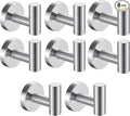 8 Pcs Silver Bathroom Towel Hook Robe Towel Hooks Coat Wall Hook Stainless by Homagic
