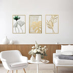 SwallowLiving Gold Wall Decor, 3 Pieces Metal Wall Art - Image 4
