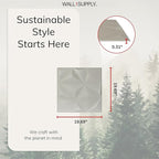 Wall!Supply - 3D Wall Panels – Geo Lite Cashmere Wall Covering - Lightweight - Image 5