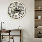 The B-Style Large Wall Clock 24 inch Moving Gear Wall Clock Oversized Vintage - Image 6
