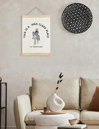 Foritho Funny Western Cowboy Poster Wall Art Framed, This Is A High Class Place - Image 4