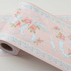 AbaBoorty Pink Flower Pattern Wallpaper Trim - Image 9