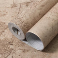 Beige Concrete Wallpaper 15.7in x 80in, Cement Contact Paper 3D Matte Textured by WAPANE