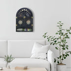 Large Crystal Display Shelf for Wall, Crescent Moon Phase Shelf Wall Decor - Image 8