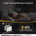 MIULEE Blackout Curtains for Bedroom Living Room 2 Panels, Thermal Insulated - Image 2