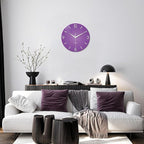 XFM Purple Wall Clock for Women Girls Bedroom 20 Inch Modern Simple Wall Clocks - Image 5