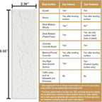 Old Town White Faux Brick Wall Tiles, 2 Pieces 3D Thin Brick Veneers - Image 6