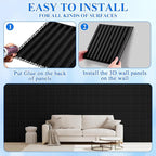 Nuanchu 32 Pcs 3D Wall Panels for Interior Wall Decor, 32 Sq. ft Coverage - Image 3