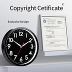 AKCISOT Wall Clock 8 Inch Silent Non-Ticking Modern Clocks Battery Operated - Image 5