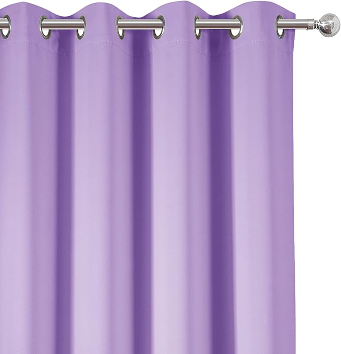 LEMOMO Blackout Curtains 52 x 95 inch/Lavender Curtains Set of 2 Panels/Thermal - Image 7