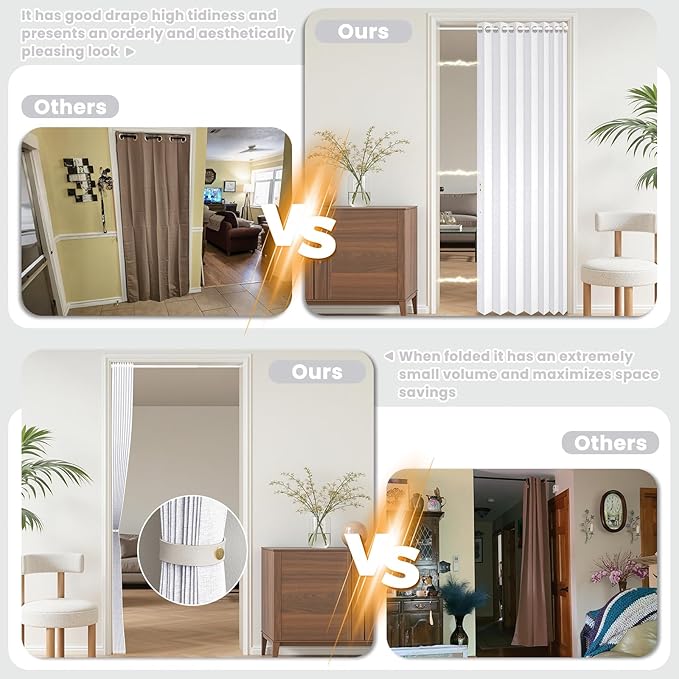 AJAZZ Blackout Magnetic Door Curtain - Image 3