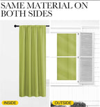NICETOWN Blackout Curtains for Living Curtains, Fresh Green, 1 Pair, 34-inch W - Image 5