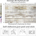 Arthome 17x240'' Gray Rustic Wood Contact Paper Peel and Stick Self-Adhesive - Image 7