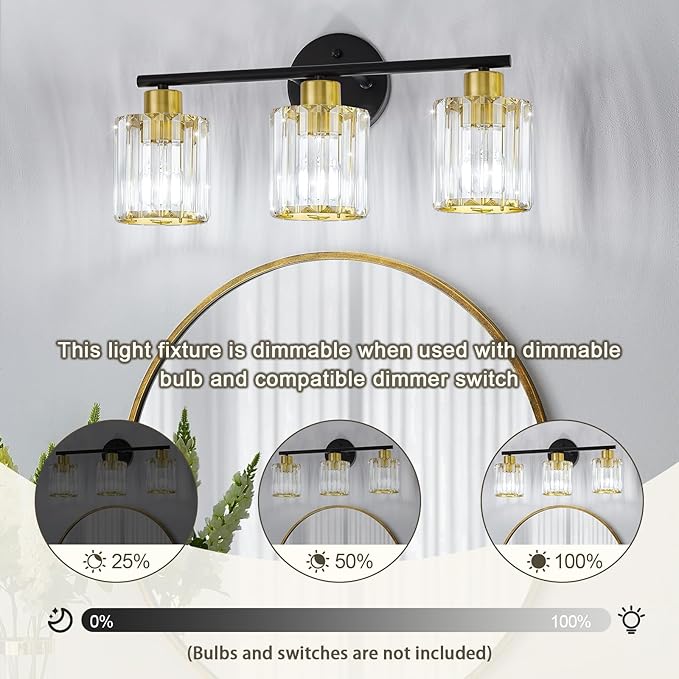 Crystal Bathroom Light Fixtures, Bathroom Lighting Fixtures Over Mirror - Image 8