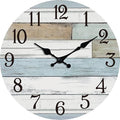 KECYET Wall Clock Battery Operated 12 Inch Silent Non Ticking Coastal Design by KECYETWALLCLOCK