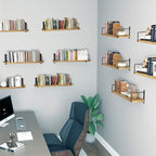 Floating Shelves, 24 Inches, Wall Mounted, Rustic Wood - Image 4