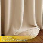 NICETOWN Blackout Living Room Curtain 118 inch Length, Grommet Thermal Curtain - Image 7