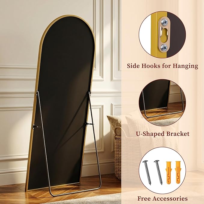 Suidia 58"x18" Arched Full Length Mirror - Image 7
