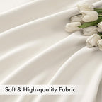 MIULEE Ivory Back Tab Blackout Curtains 63 Inch Length 2 Panels Set - Image 6