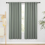 RYB HOME Sage Green Curtains for Bedroom, Vertical Privacy UV Protection Shades by RYBHOME