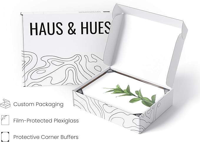 HAUS AND HUES Plant Photo Set of 4-16x20 Framed Walnut - Image 4
