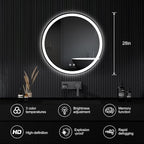 Sweetcrispy 36-Inch Round LED Bathroom Backlit Mirror - Image 2
