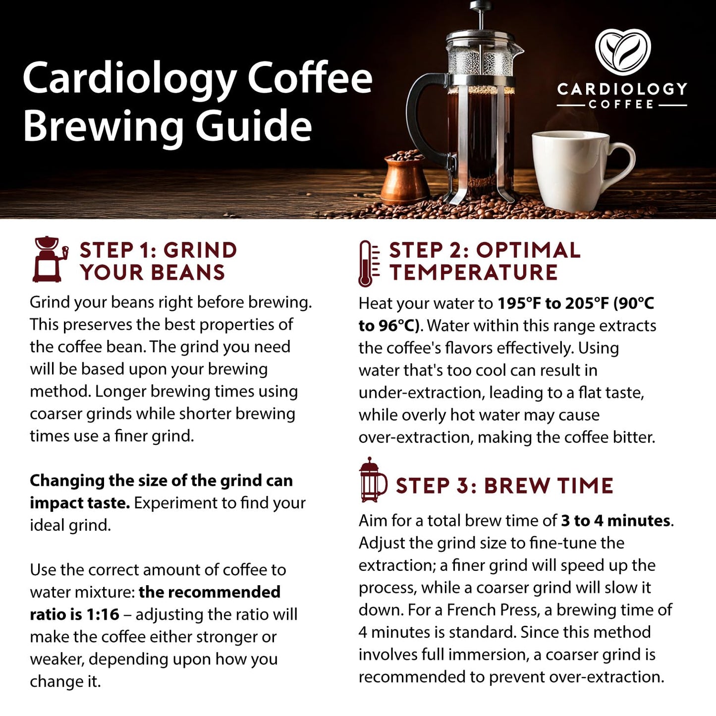 Cardiology Coffee – Whole Bean Coffee – USDA Certified Mold-Free 12oz Premium Dark Roast Coffee Beans - Organic Espresso Beans with Antioxidant Benefits – Perfect for Heart Healthy Lifestyle