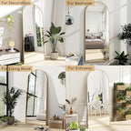 Prywot Arched Full Length Mirror, Modern Full Body Mirrors - Image 7