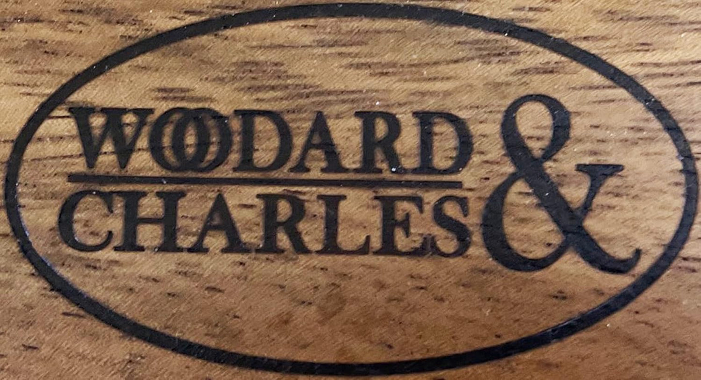 6 Walnut Stained Wood Boards with Stand, Perfect for Serving, Sushi, Cheese, Hors D'Oeuvre, Charcuterie, Sandwiches, 7 Piece Set, 9 1/2" x 6 1/2" ★★Pack of 10★★