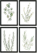 YWJKWLGS Botanical Watercolor Prints Sign Sage Green Eucalyptus Wall Decor by Unknown