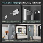 48x32 LED Bathroom Mirror with Lights, Backlit and Front Lit Anti-Fog Lighted - Image 9