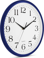 Bernhard Products Navy Wall Clock Silent Non Ticking - Image 2