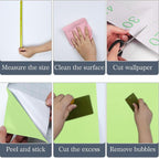 Light Green Peel and Stick Wallpaper, 15.7 X 157 inches Renter Friendly - Image 3