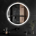 Sweetcrispy 30 Inch Round LED Bathroom Mirror by Sweetcrispy