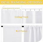 NICETOWN 1 Panel Room Darkening Door Curtains - Image 3