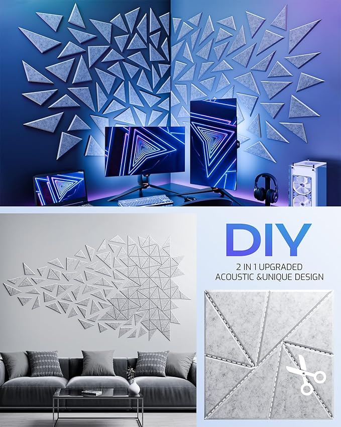 12 Pack Acoustic Panels, Sound Proof Foam Panels - Image 5