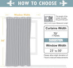ChrisDowa Burgundyout Curtains 70 inches Wide - Image 6