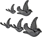 Ambipolar Flying Bird Iron Cast Decorative Bird Wall Mounted Coat Hooks by Ambipolar
