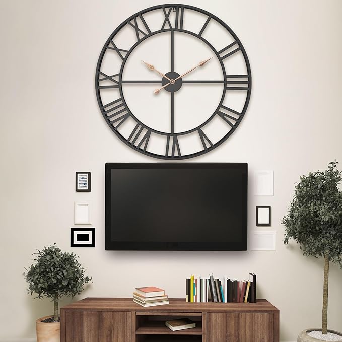 36 Inch Extra Oversized Large Giant Modern Decorative Wall Clock, Vintage - Image 3