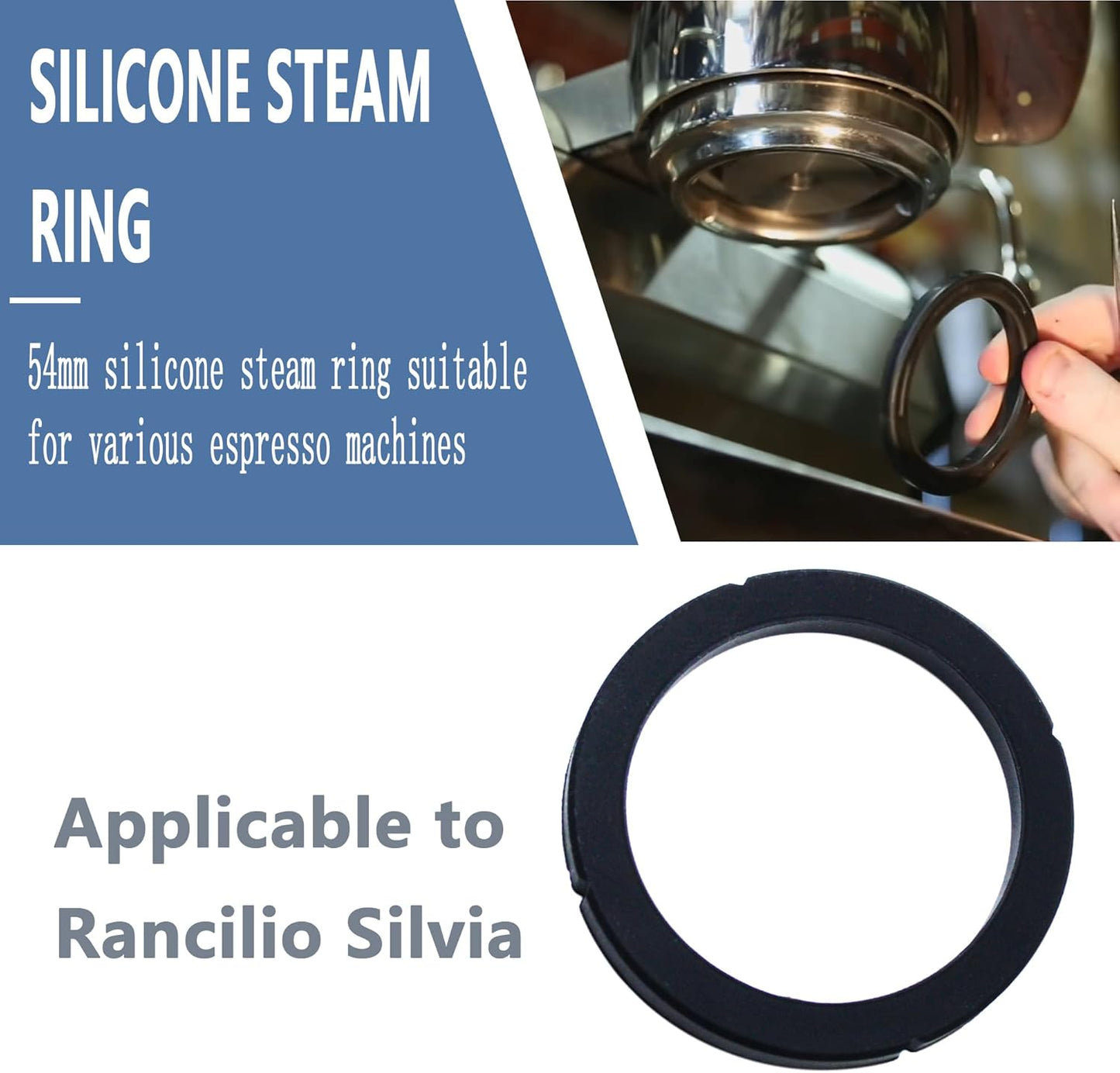 Espresso Machine group gasket Fits for Rancilio Silvia,Group Head Gasket for Espresso Machine Repair Kit Replacement(2 Pcs)