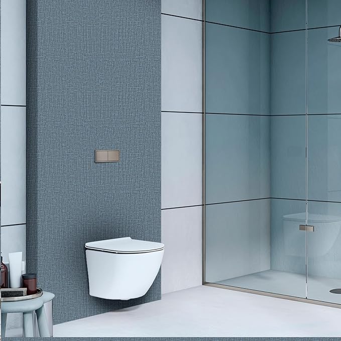 WADILE Grasscloth Peel and Stick Wallpaper 23.6in x 118in, Textured Contact - Image 6