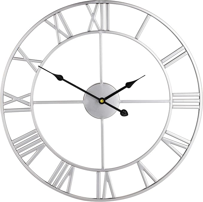 LEIKE 24" Modern Large Wall Clocks, Silent Non Ticking, Battery Operated - Image 6